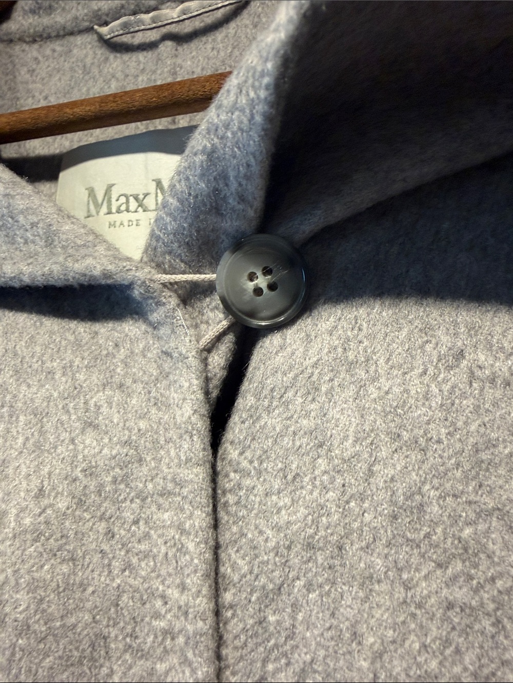 MaxMara Dove Gray Nicole Wrap Coat with Belt - Picture 6 of 8